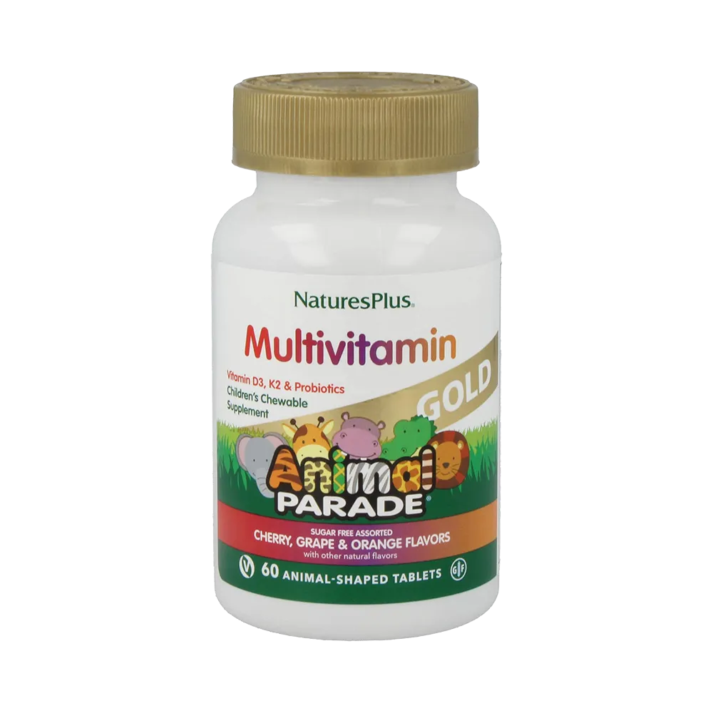Animal Parade® Multi Gold, Assorted Flavours - 60 Chewables