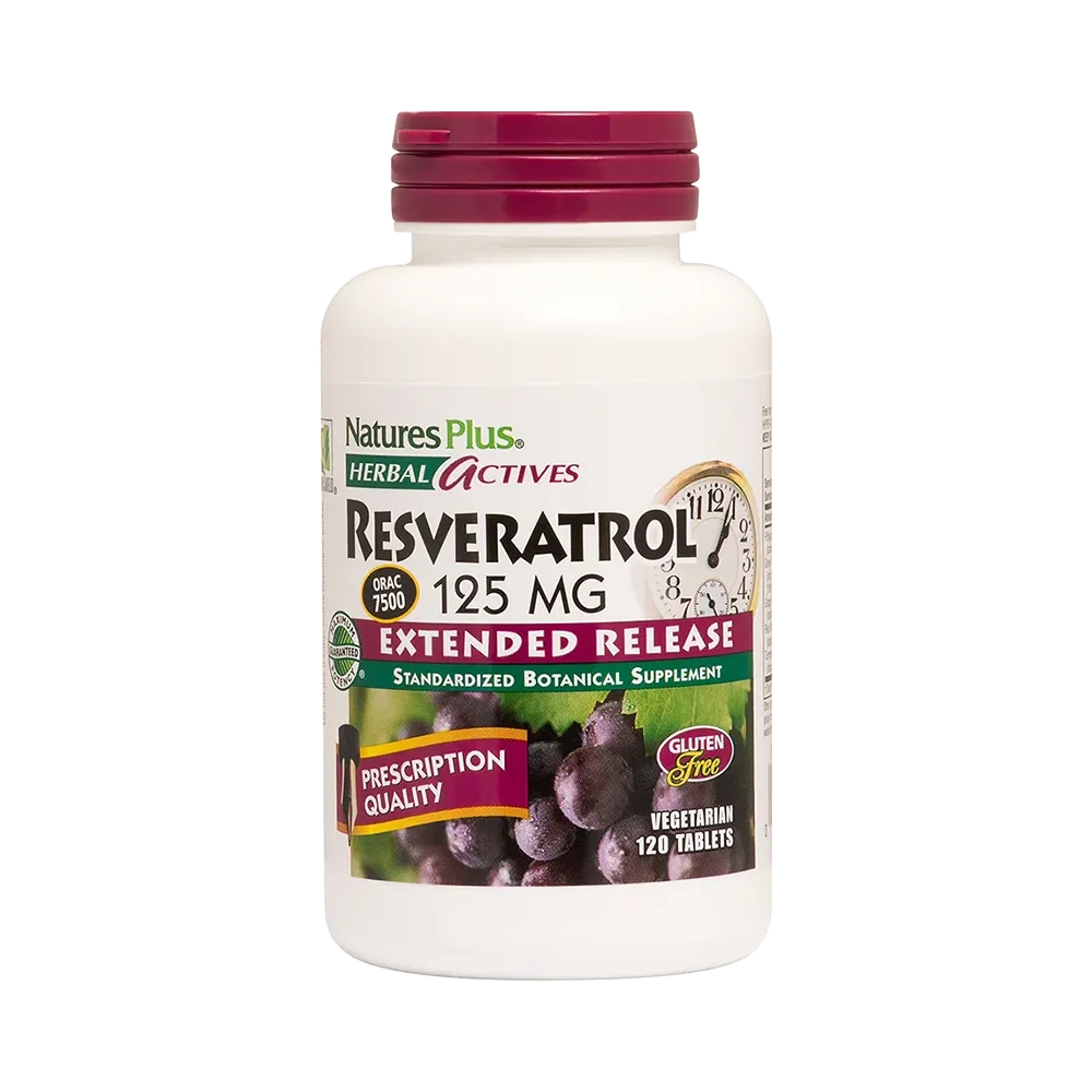 Herbal Actives Resveratrol Extended Release - 120 tablets