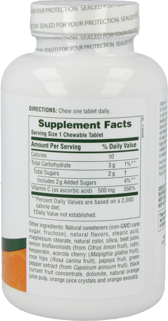 Orange Juice 500 mg Vitamin C - 90 Lozenges