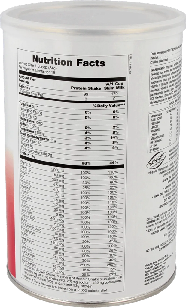 Protein Shake - Strawberry - 544g Powder