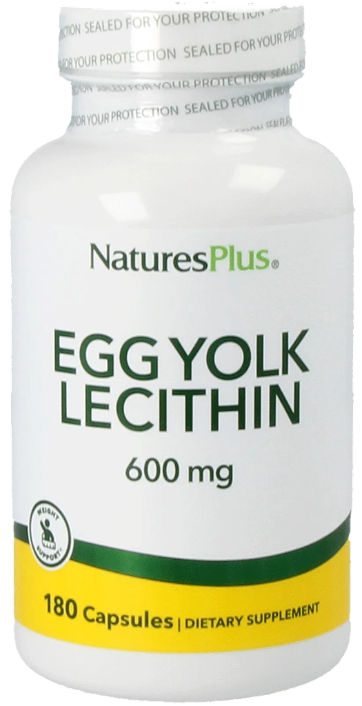 Egg Yolk Lecithin 600 mg - 180 Capsules