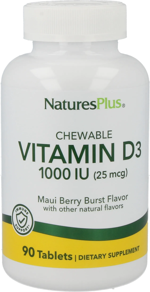 Vitamin D3 1000 IU tablets - 90 Lozenges