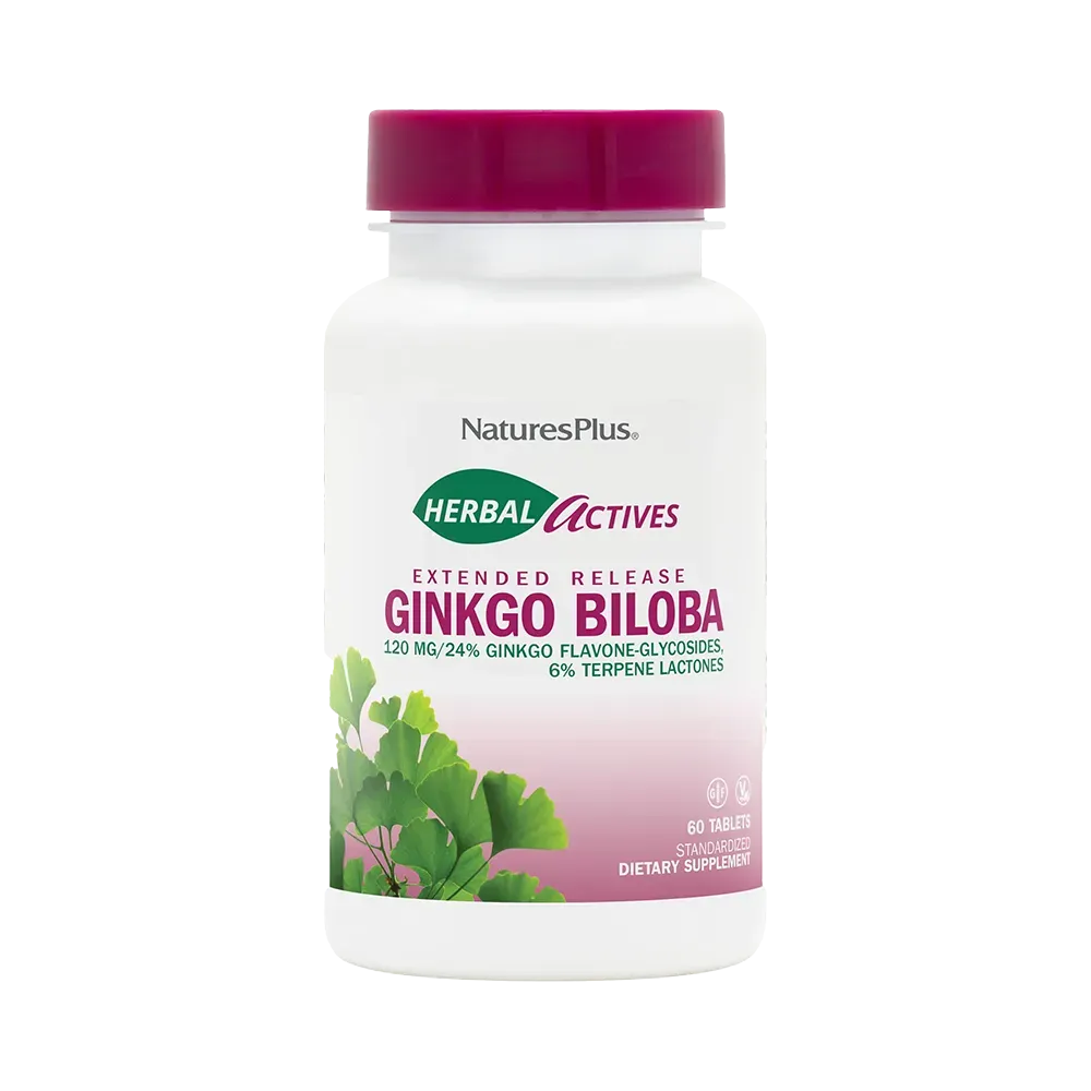 Herbal Actives Ginkgo Biloba Extended Release - 60 tablets