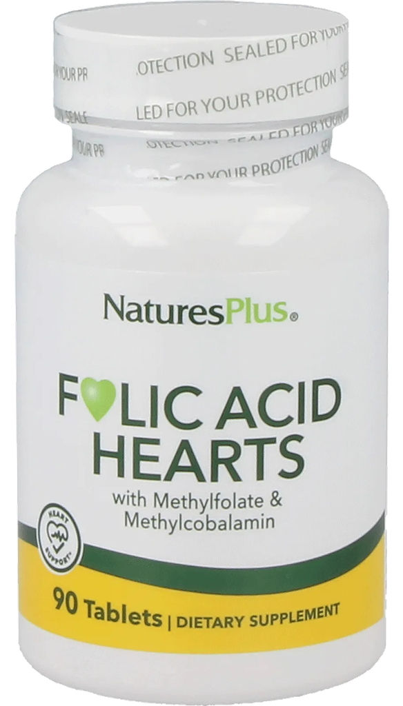 Folic Acid Hearts - 90 tablets