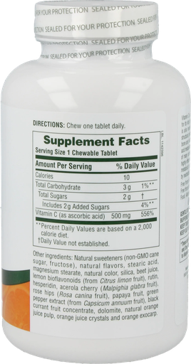 [NP-2465] Orange Juice 500 mg Vitamin C - 90 Lozenges