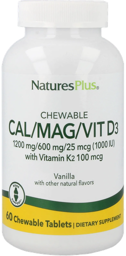 [NP-33649] Calcium/Magnesium/Vitamin D3 with Vitamin K2 Vanilla - 60 chewables