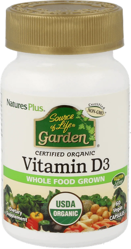 [NP-30735] Source of Life® Garden Vitamin D3 Organic - 60 capsules