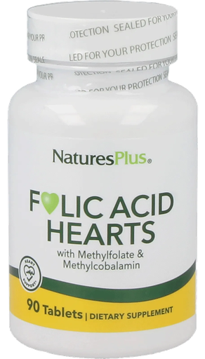 [NP-1791] Folic Acid Hearts - 90 tablets
